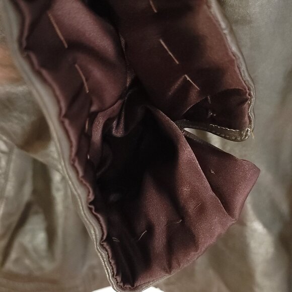 Leather Jacket Women's Large? Brown Zip Front Hand Painted Horses Modified - Picture 7 of 16